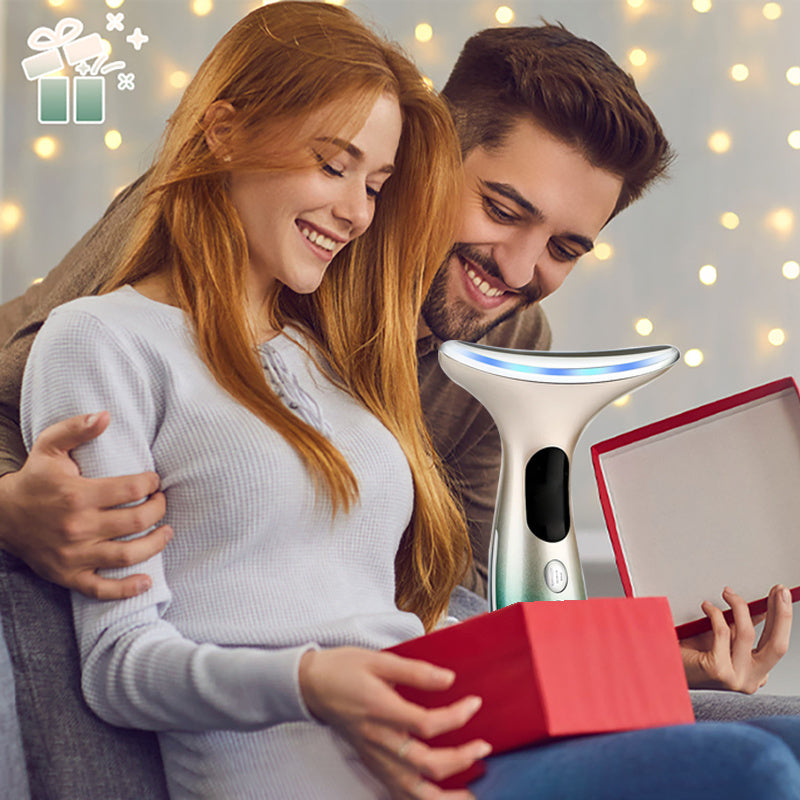 Facial Massager with LED Display USB Rechargeable Adjustable Intensity Multi-Functional Skincare Tool for Her