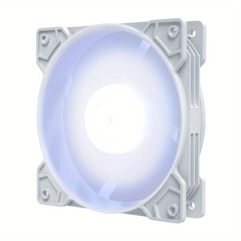 12cm RGB LED Computer Cooling Fan with Vibrant Rainbow Lighting and Efficient Airflow