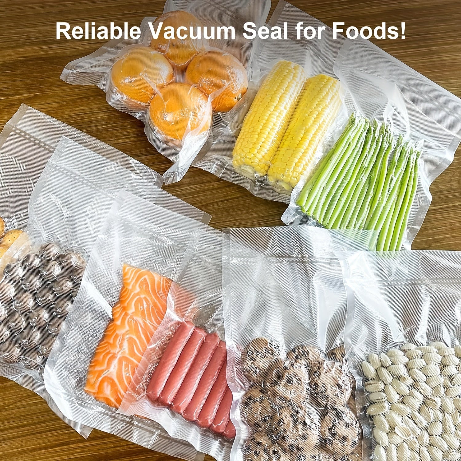 5-Pack BPA-Free Vacuum Sealing Bags 28cm x 50cm Food Storage Preservation