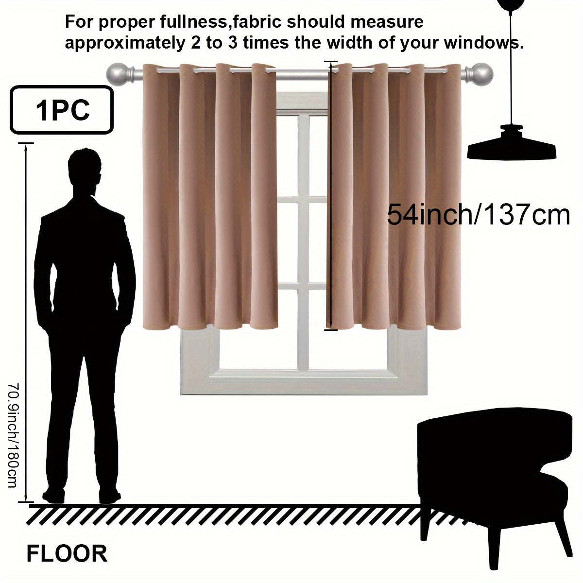 Insulation Blackout Circle Curtains for Bedrooms and Living Rooms Noise Blocker