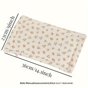 Almohadilla plana transpirable con puntos táctiles y funda de muselina absorbente para todas las estaciones