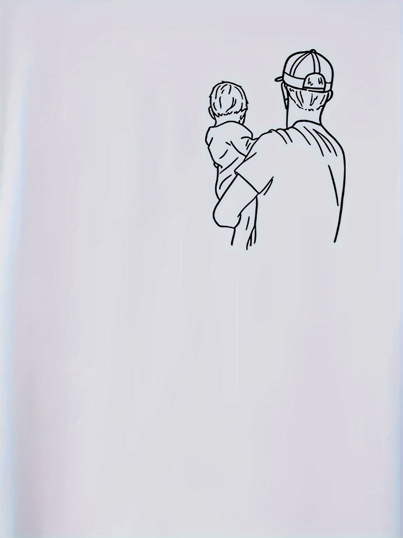 Men's Dad Graphic T-Shirt Polyester Blend Short Sleeve Crew Neck Casual Fathers Day Gift