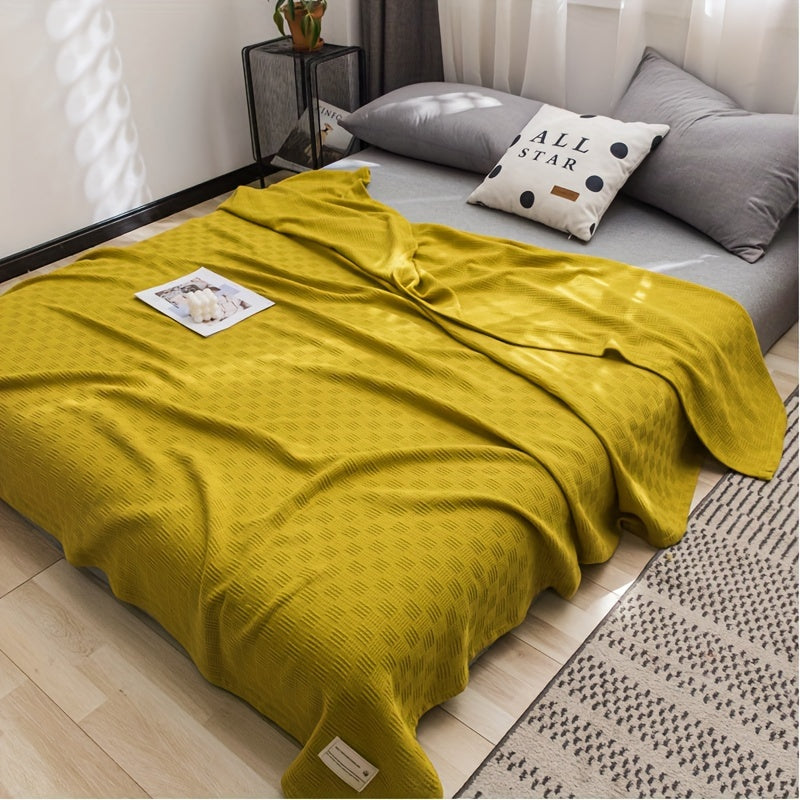 Cotton Blanket Soft Warm All-Season for Sofa, Office, Camping