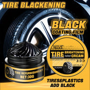 Tire Blackening Cream Car and Motorcycle Tire Restorer Black Paste