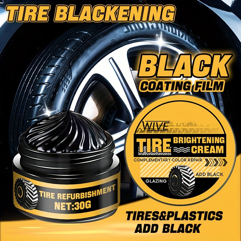 Tire Blackening Cream Car and Motorcycle Tire Restorer Black Paste