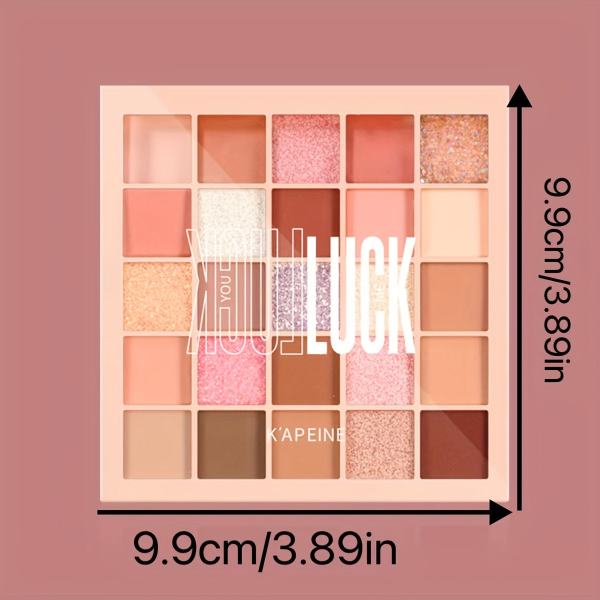 25-Рангли кўз сочиқ палитра мат ва шиммер тонлари, сувга ва терлашга қарши, кундалик макия учун