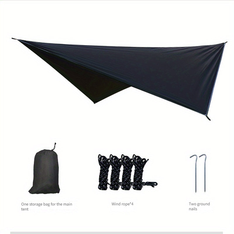 2-Person Camping Hammock with Mosquito Net Durable Nylon 272KG Capacity Outdoor Swing Rope