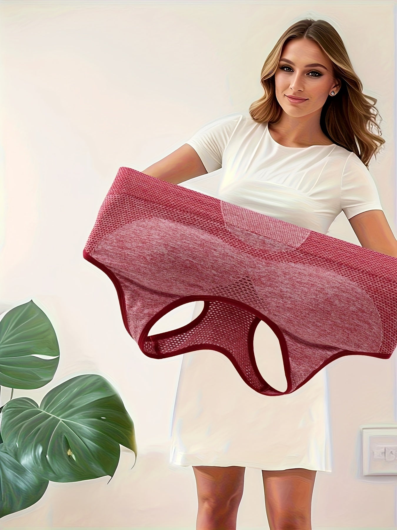 Plus Size Breathable Seamless Mesh Sports Bra for Yoga