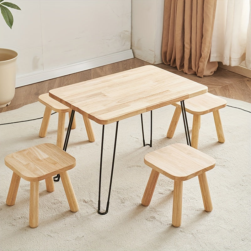 Barcha Qattiq Yog'och Poyabzal O'zgartirish Stuli Kichik Qalampir Rangida, Yashash Xonasi, Kirish, Hammom, Yotoqxona yoki Oshxona uchun Mukammal