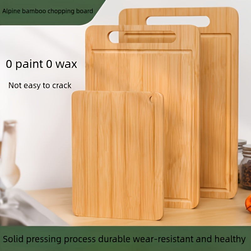Extra-Large Bamboo Cutting Board with Juice Groove for Food Prep and Daily Cooking