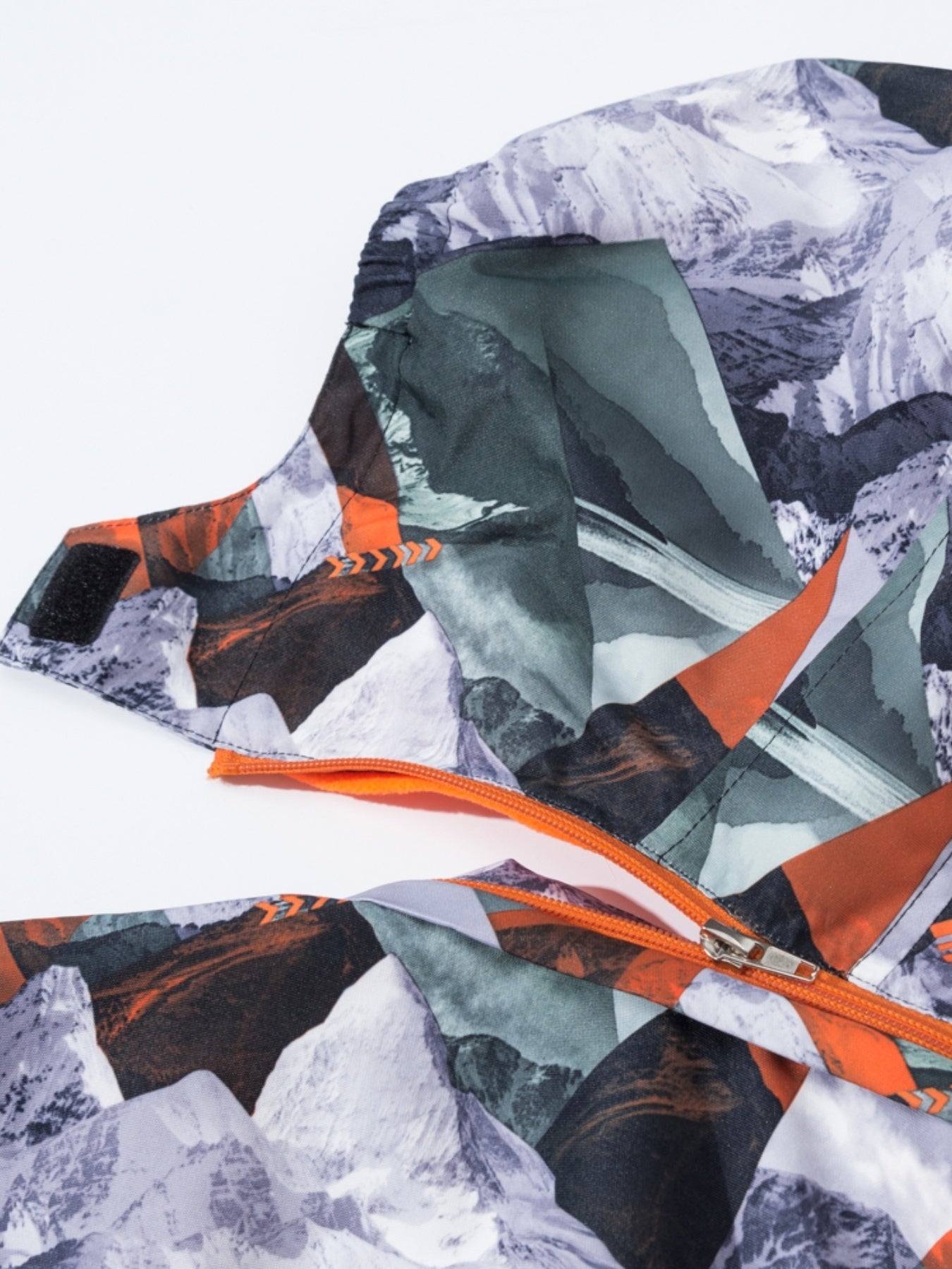 Детский камуфляжный дождевик с съемным капюшоном, флисовая подкладка, водонепроницаемый, легкий