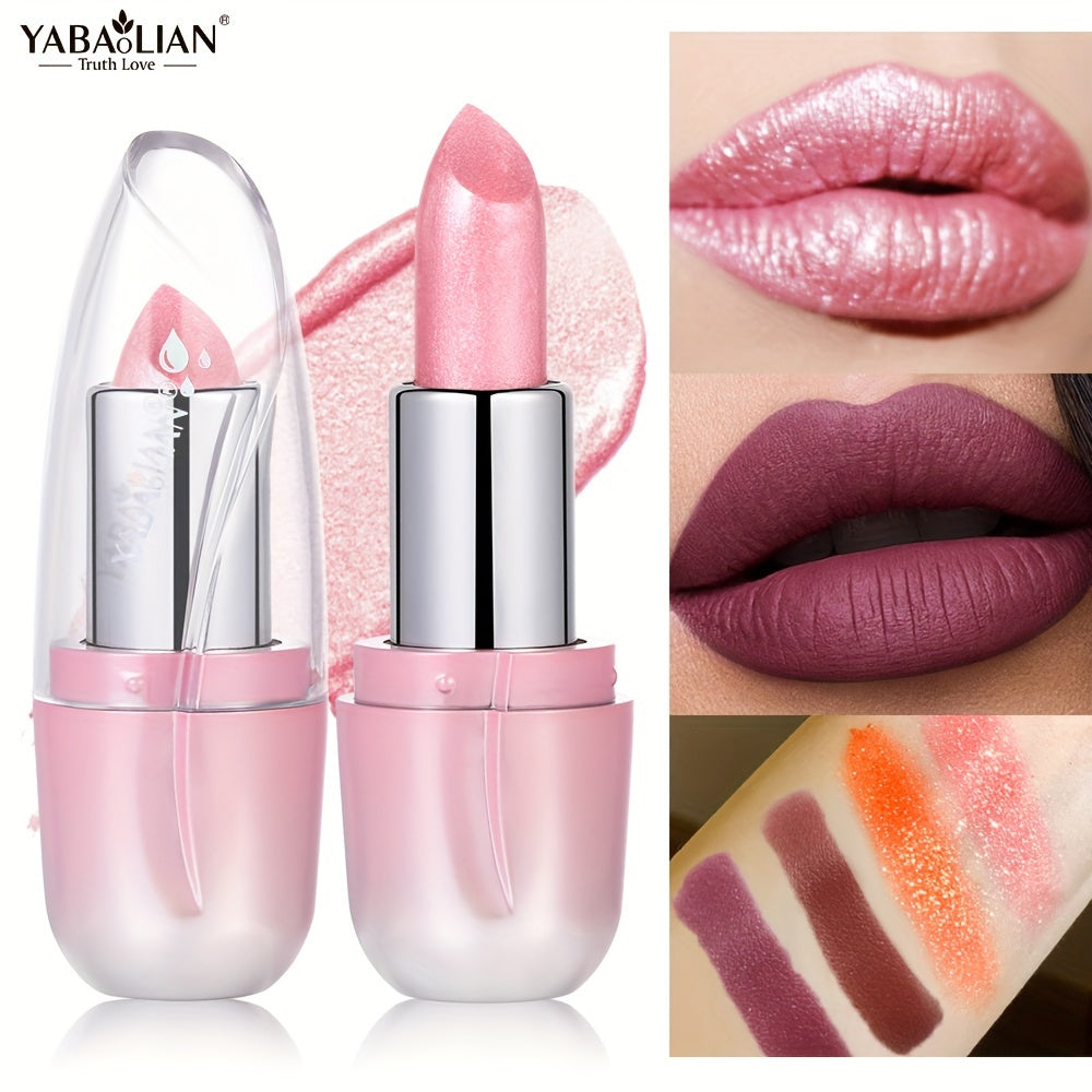 Women's Pearlescent Matte Lipstick Long Lasting Waterproof Pink Lipstick