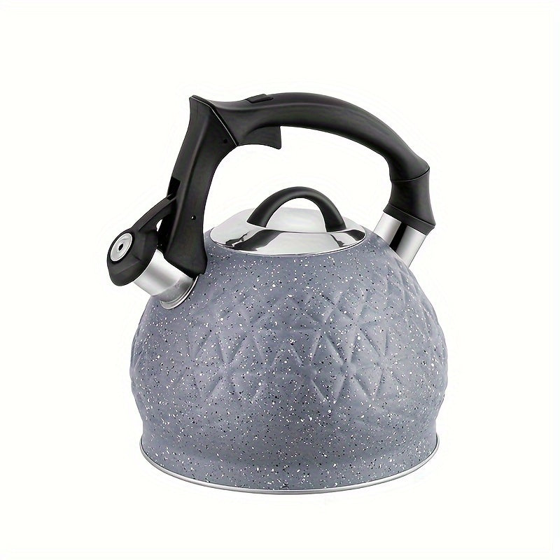 3L Stainless Steel Whistling Tea Kettle for Stovetop Gas Electric Induction