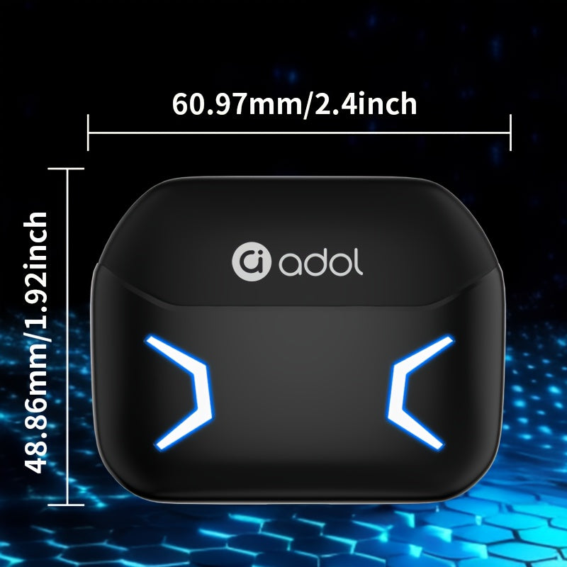 Wireless Sports Earbuds Touch Control Noise Cancelling Open-Back Compatible with Phones for Cycling Running and Recording