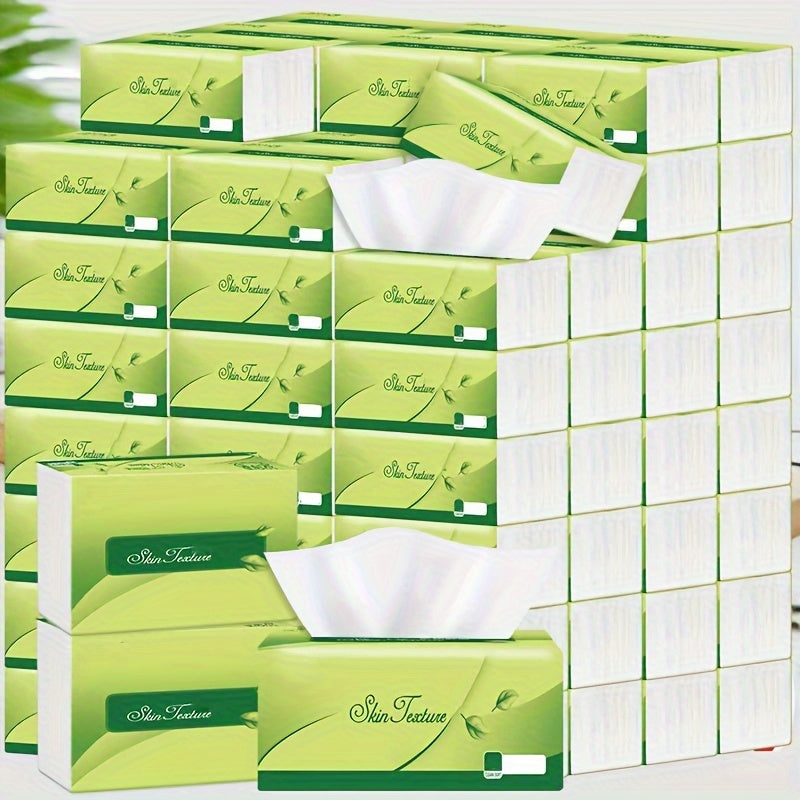 Pack of 10 Ultra-Soft 4-Ply Facial Tissues for Hotels and Offices