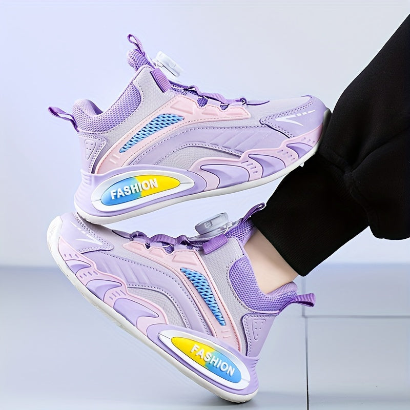 Rangli blokli basketbol poyabzallari, aylanuvchi qistirma, ichki/tashqi mashg'ulotlar uchun nafas oladigan, sirpanmaydigan dizayn.