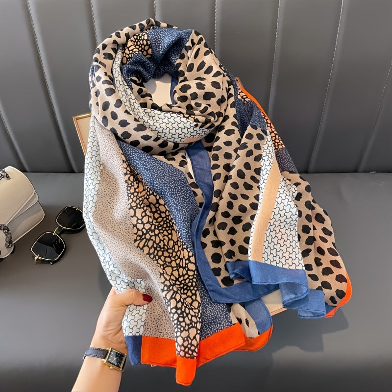 Leopard Print Scarf for Women Lightweight Cozy Spring Fall Accessories