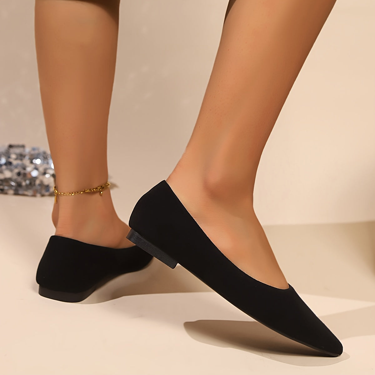 Women's Flat Shoes Solid Color Comfortable Casual Flat Bottom Shoes