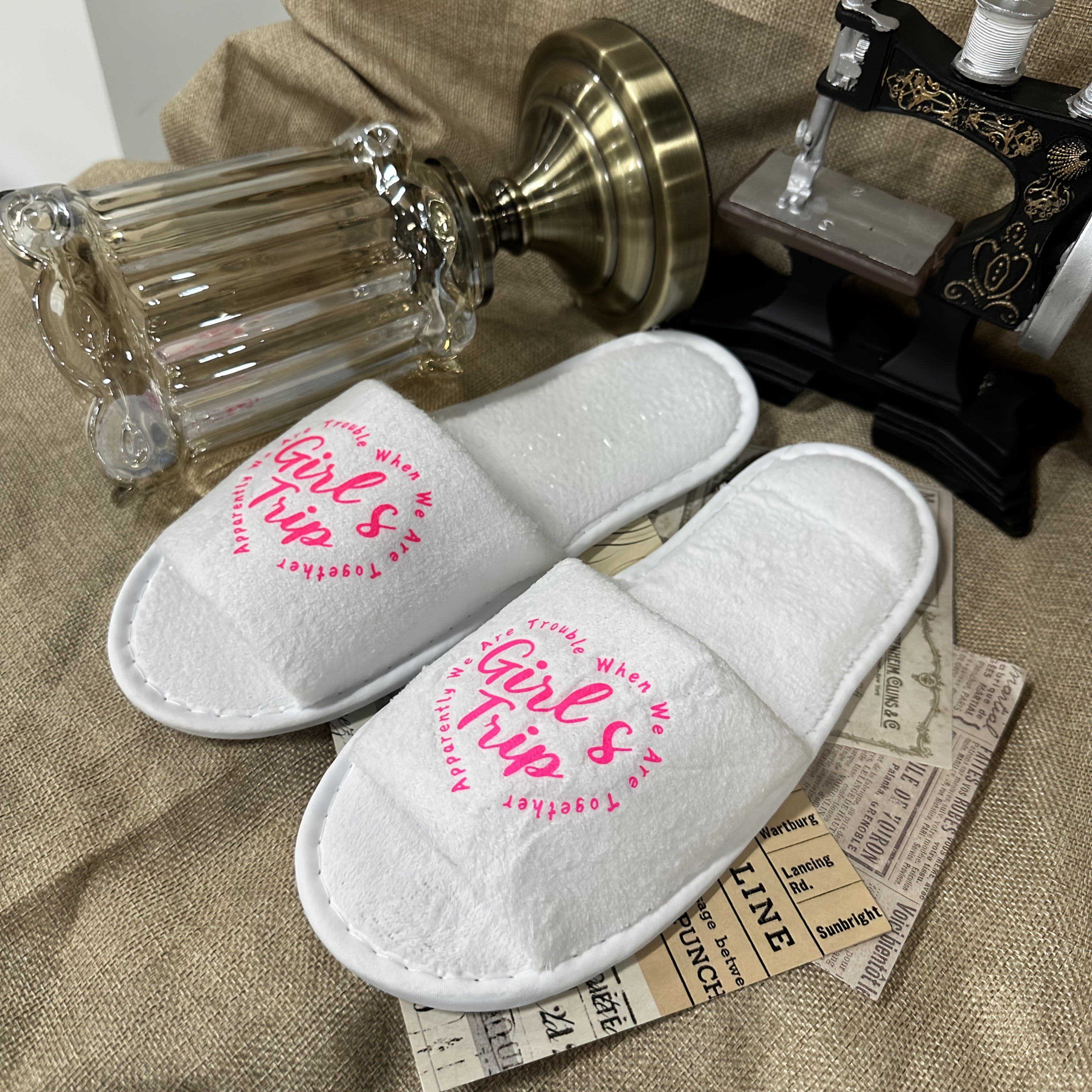 Women's Printed Open-Toe EVA Slippers for Indoor Home Use