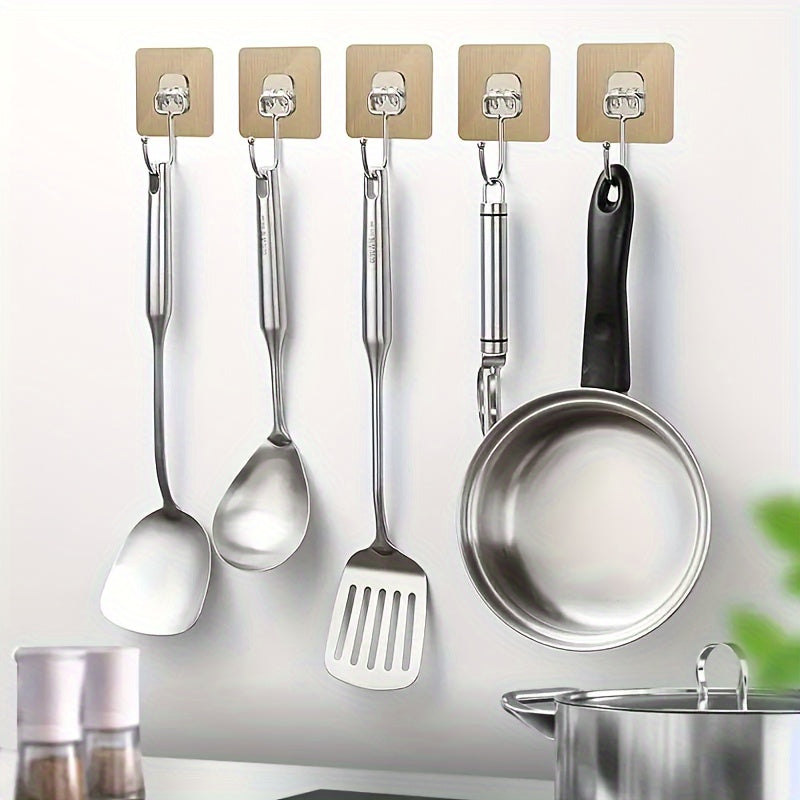 Paquete de 5 o 10 ganchos adhesivos para paredes para baño, cocina, habitación, colgar