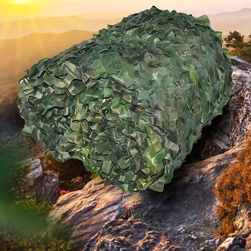 Camouflage Net 5x3m Sunshade Cloth for Outdoor Use Green Blue Brown