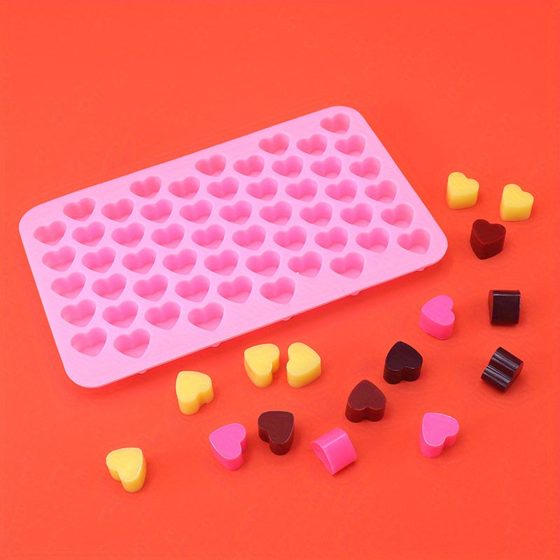 Mini Heart Shaped Silicone Gummy Molds for Candy, Ice, Soap, Jelly 1pc