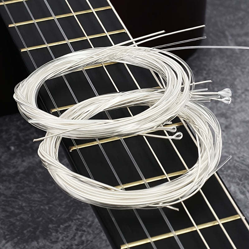Set of 6 Nylon Classical Guitar Strings Bright Clear Tone Durable Wound Polished
