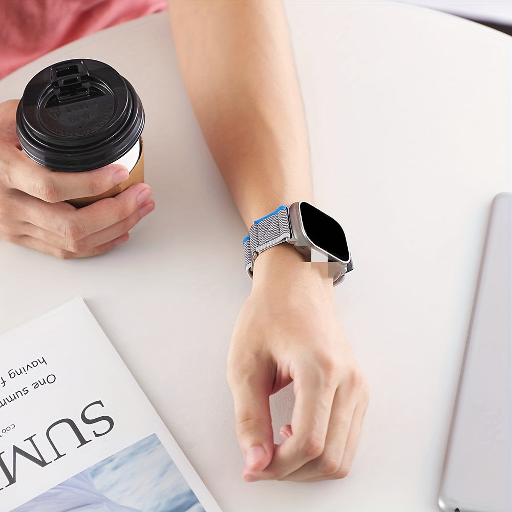 Elastic Nylon Adjustable Sport Watch Band for Apple Watch Ultra 2 Braided Solo Loop