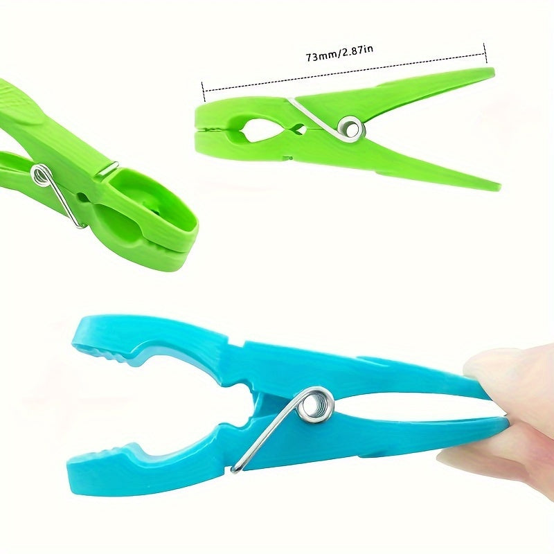 Heavy Duty Plastic Clothespins 24-Pack Laundry Clips for Air-Drying Clothes