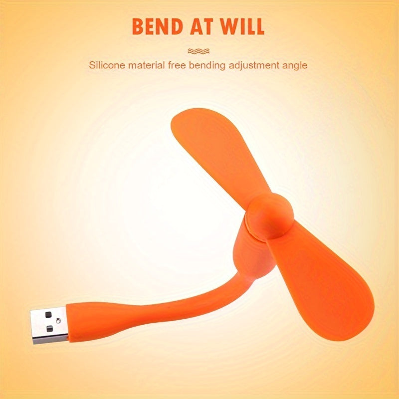 Mini USB Fans and 3-in-1 Phone Fan Set Portable Flexible Cooling Fans for Mobile Devices and Laptops