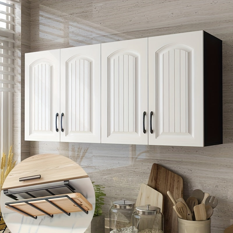 Настенная вешалка для кухни из нержавеющей стали с разделителем для доски и крышки