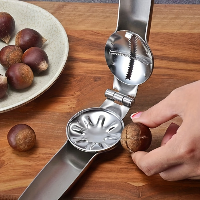 Stainless Steel Chestnut Opener for Cracking Hard Shells and Removing Pits