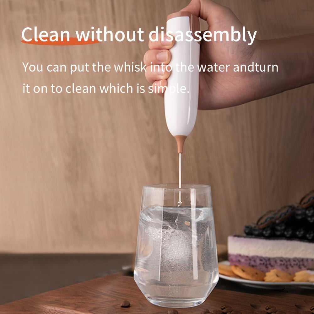 Batidor de leche y mezclador de café portátil a batería