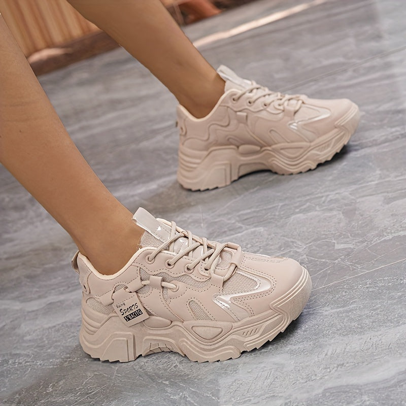 Women's White Breathable Sneakers Casual Running Walking Shoes