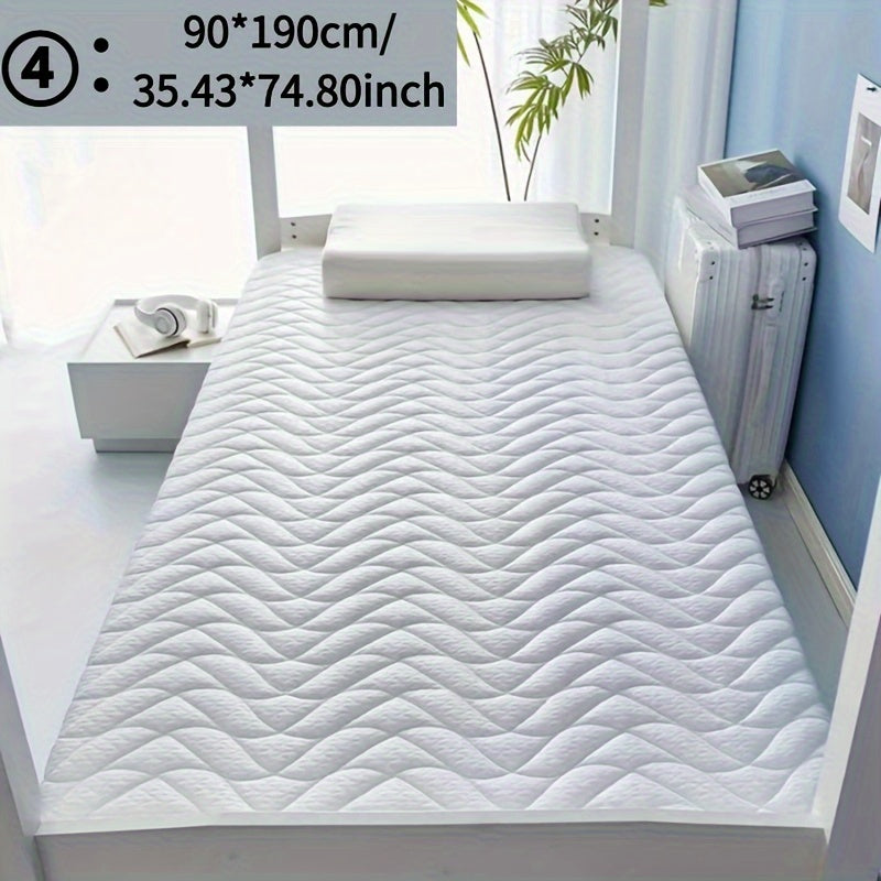 High Resilience Quilted Latex Mattress with Flower Pattern Breathable Non-slip Foldable