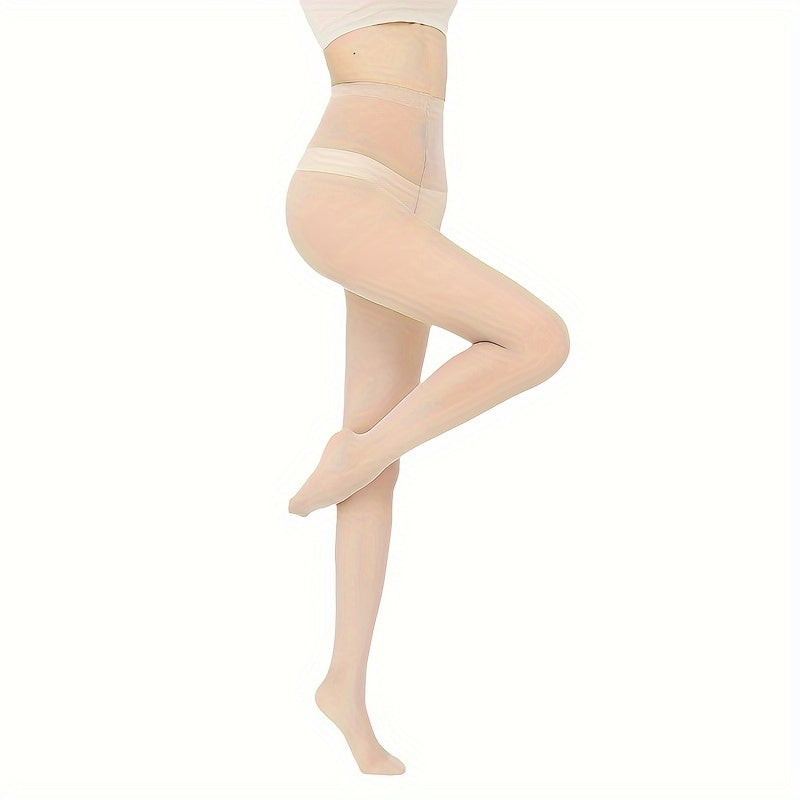 Women's Sheer Flesh-Colored Pantyhose with Concealer Effect 3 or 6 Pairs