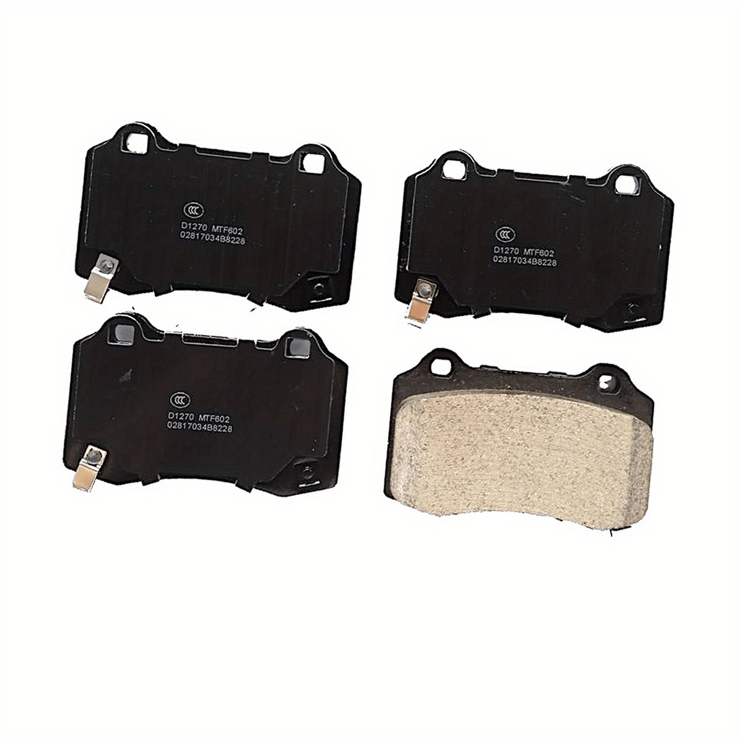 Juego de 4 pastillas de freno delanteras para Jeep Grand Cherokee Tesla Model S 09-16