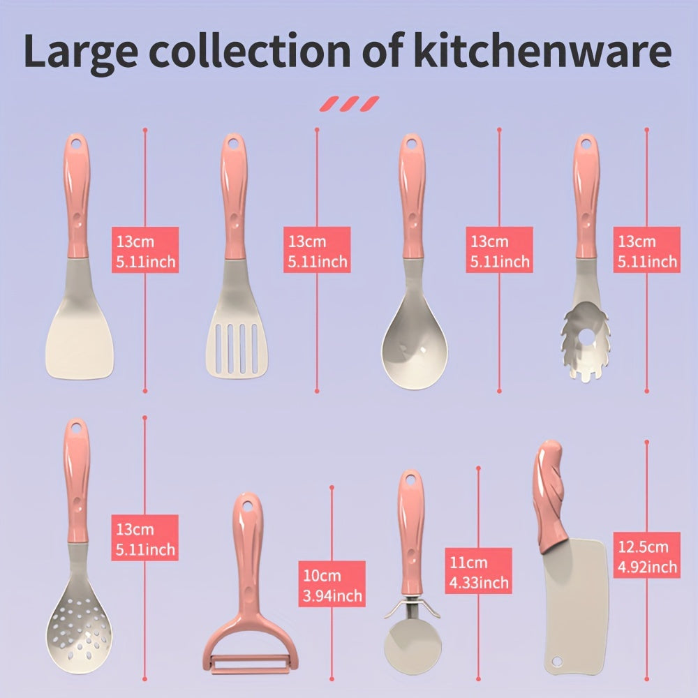 Conjunto de cocina de juguete para niños en plástico verde con comida y accesorios para edades de 3 a 6 años