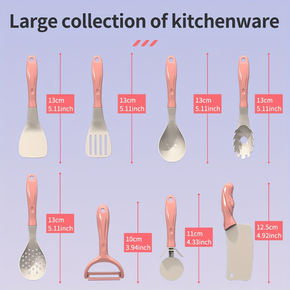 Kids Kitchen Play Set for Children Aged 3 Plus with 32-95 Pieces Including Fruits Vegetables Utensils Colorful Role Play Toy