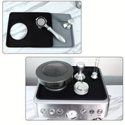 Silicone Espresso Tamping Mat Non-Slip Waterproof Heat Resistant Black Gray Coffee Machine Pad