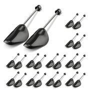 10 Pcs Adjustable Black Shoe Tree Inserts for Men Women Plastic Shoe Holders