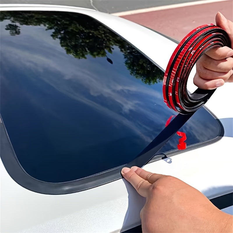 Rubber T-Shape Windshield Weatherstripping 200cm Waterproof Soundproof Dustproof