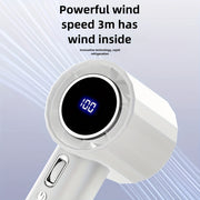Mini Handheld Fan Portable USB Rechargeable 100 Speeds Turbo Cooling Summer