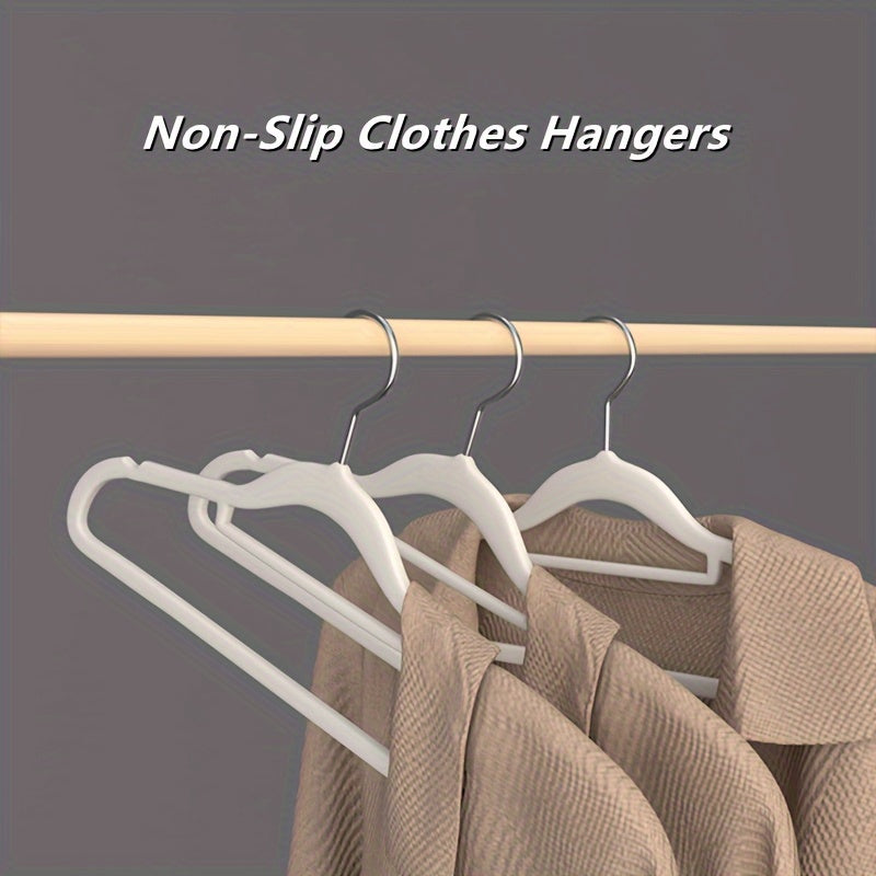 10 ta Samt Qoplamali Osma Qulflar To'plami, Sirpanmaydigan Flock Dizayni, 360° Aylanuvchi Qulflar, Qora Rang, Ko'ylaklar, Shimlar va Boshqalar uchun Joyni Tejaydigan Kiyim Tashkiliy Qulflar