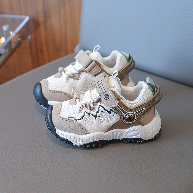 Детские сетчатые кроссовки для мальчиков и девочек, нескользящие, удобные для бега и походов