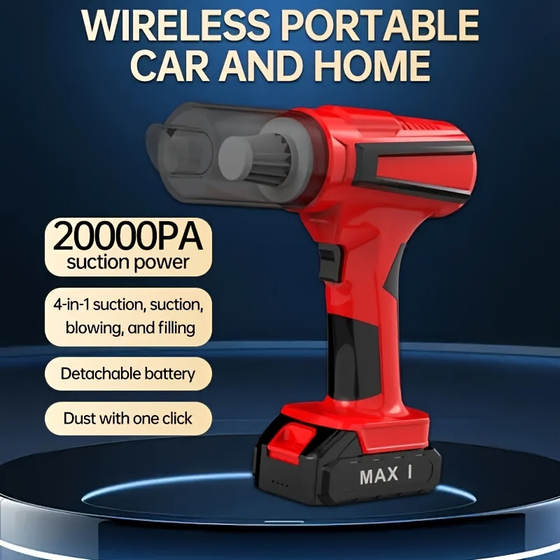 Aspiradora de mano inalámbrica 20KPa de succión, carga USB, 210W, portátil para hogar y coche