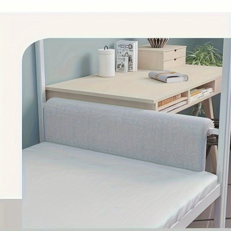 Almohada de lino suave gris para la mesita de noche, comodidad en el dormitorio, diseño sin protuberancias