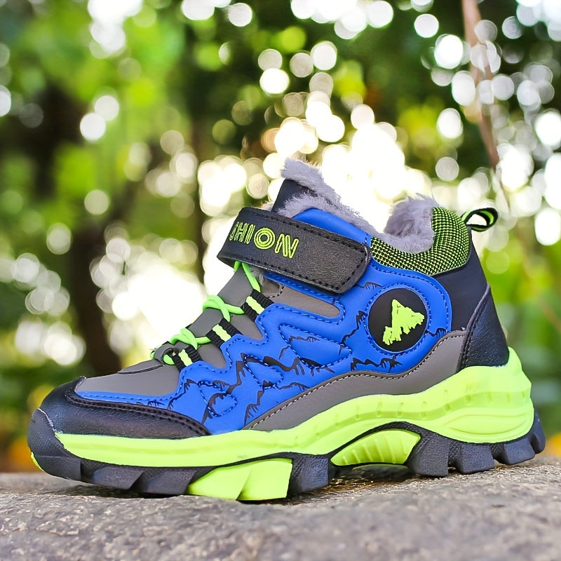 Girls Boys Snow Boots with Fleece Lining Waterproof Winter Shoes Sizes 30-40