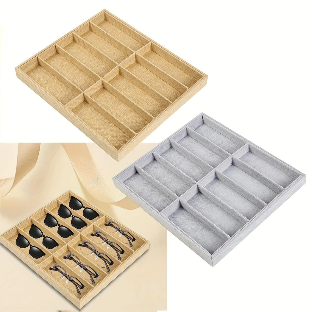 Органайзер для хранения очков с 10 отделениями, выставочный стенд для очков, туалетный столик, спальня, офис