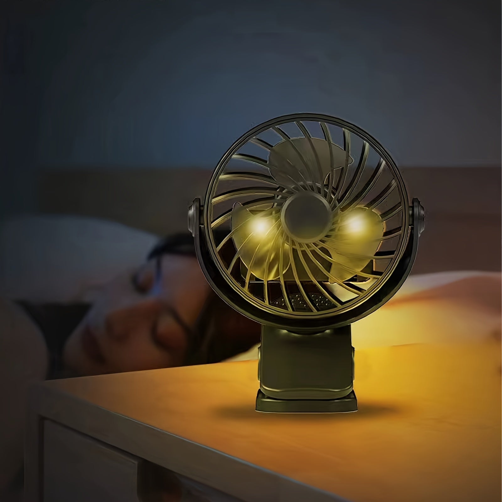 Mini USB Rechargeable Battery-Powered Mini Fan with Adjustable Angle Quiet Lightweight for Desk Handheld Summer Use